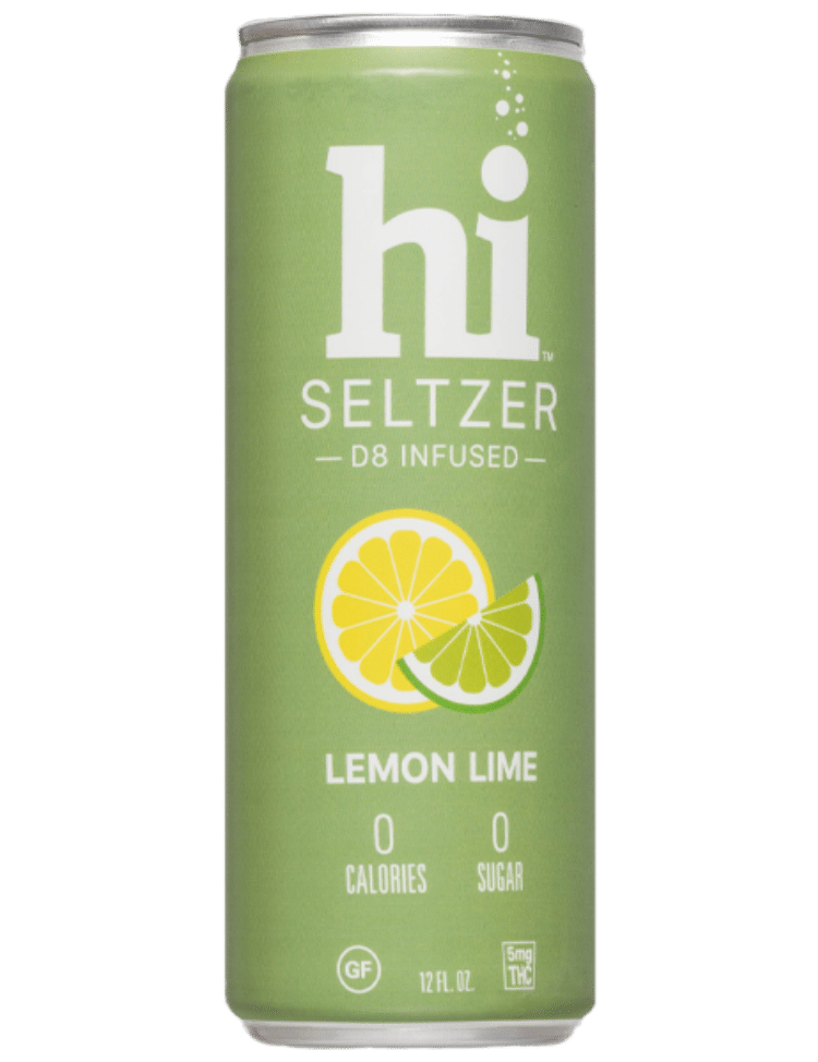 Lemon Lime THC-infused 12oz seltzer