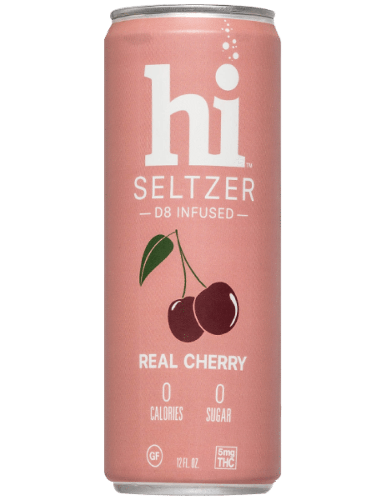 Real Cherry THC-infused 12oz seltzer