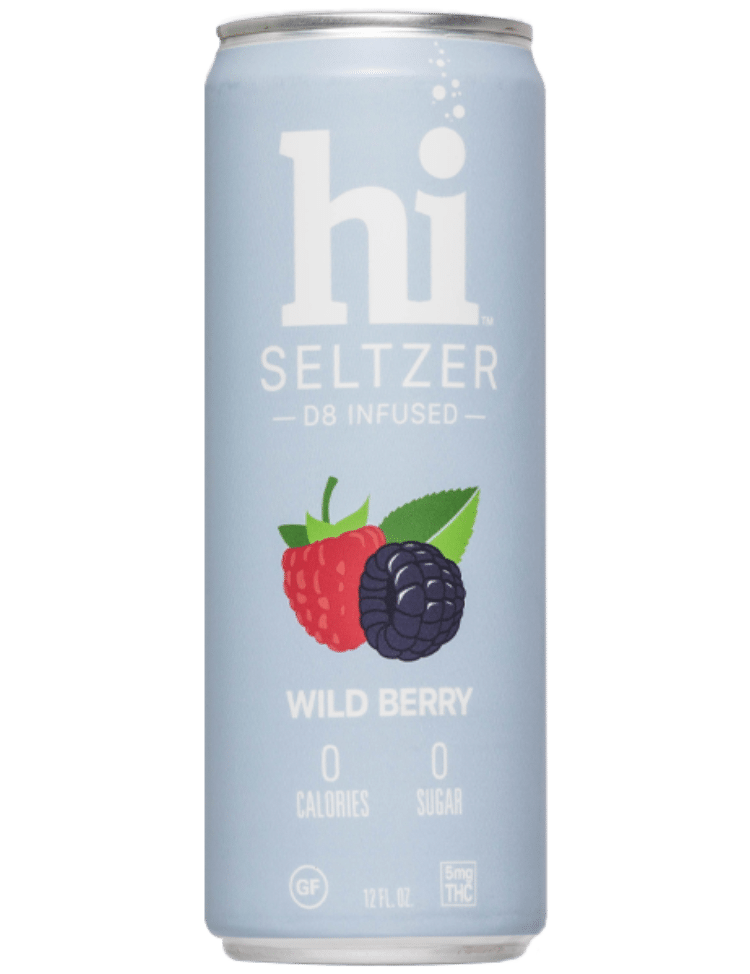 Wild Berry THC-infused 12oz seltzer
